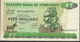 ZIMBABWE P2e 5 DOLLARS 1994 #BA/T  Signature 3 Type B FINE NO P.h. ! - Zimbabwe