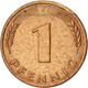 Monnaie, République Fédérale Allemande, Pfennig, 1980, Hambourg, TTB+, Copper - 1 Pfennig