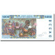 Billet, West African States, 5000 Francs, Undated (1992-2003), 9512808584 - West African States