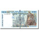 Billet, West African States, 5000 Francs, Undated (1992-2003), Undated - West African States