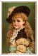 8743   Beautiful Girl Dreesed  Victorian Trade Card - Other & Unclassified