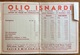 CARTOLINA CATALOGO PUBBLICITARIO  OLIO PURO D'OLIVA ISNARDI DI ONEGLIA VIAGGIATA ANNI 50 - Altri & Non Classificati