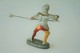 Elastolin, Lineol Hauser, Knight / Crussader - Knight Defending With Pike, 1950, Vintage Toy Soldier - - Figurines