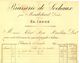 25 - Doubs - Montbéliard Facture 1891 BRASSERIE De SOCHAUX  Ets Ed. Ienné Biere à Christ Aimé Morvillars - Factures