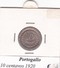 PORTOGALLO   10 CENTAVOS   ANNO 1920  COME DA FOTO - Portogallo