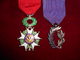 LOT DECORATIONS LEGION D HONNEUR EN L ETAT ET PALMES ACADEMIQUES EN L ETAT - Francia