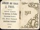 CALENDRIER 1911 - Format 4 X 6 Cm Fermé - Librairie Des Ecoles J. THIL - CHATEAU-THIERRY - Petit Format : 1901-20