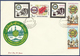 PAKISTAN 1981 MNH VERY FDC FIRST DAY COVER THIRD ISLAMIC SUMMIT CONFERENCE SECOND SERIES FLAG INSIGNIA - Pakistan