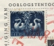 Nederland - 1945 - 1 En 2 Cent Germaanse Symbolen Op Velletje Oorlogstentoonstelling Oud Illegaal Strijders - Brieven En Documenten