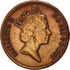 Monnaie, Grande-Bretagne, Elizabeth II, Penny, 1990, TTB, Bronze, KM:935 - 1 Penny & 1 New Penny