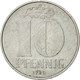 Monnaie, GERMAN-DEMOCRATIC REPUBLIC, 10 Pfennig, 1980, Berlin, SUP, Aluminium - 10 Pfennig