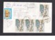 Afghanistan: Cover, 1980s?, 7 Stamps, Food Day, Fish, FAO, Cow, Przewalski Horse, Rare Real Use! (3 Stamps Damaged) - Afghanistan