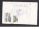 Afghanistan: Cover, 1980s?, 7 Stamps, Food Day, Fish, FAO, Cow, Przewalski Horse, Rare Real Use! (3 Stamps Damaged) - Afghanistan