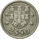 Monnaie, Portugal, 2-1/2 Escudos, 1973, TTB+, Copper-nickel, KM:590 - Portugal