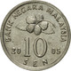 Monnaie, Malaysie, 10 Sen, 2005, TTB+, Copper-nickel, KM:51 - Malaysie