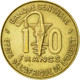 Monnaie, West African States, 10 Francs, 1982, Paris, TTB, Aluminum-Bronze - Elfenbeinküste