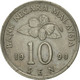 Monnaie, Malaysie, 10 Sen, 1990, TTB+, Copper-nickel, KM:51 - Malaysie