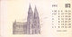 INDIA - RARE AND OLD PAPER CALENDAR - DECEMBER 1973 -  PRINTED HAND SKETCH - CHURCH, MYSORE - ANTIQUE ITEM - Grand Format : 1971-80