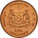 Monnaie, Singapour, Cent, 1992, Singapore Mint, SUP, Copper Plated Zinc, KM:98 - Singapour