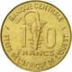 Monnaie, West African States, 10 Francs, 1991, Paris, TTB, Aluminum-Bronze - Côte-d'Ivoire