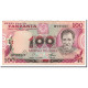 Billet, Tanzania, 100 Shilingi, 1977, Undated, KM:8c, SUP+ - Tansania