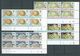 BIOT 1972 Coral Formations Set 4 MNH As Marginal Blocks Of 6 With Plate Number - British Indian Ocean Territory (BIOT)