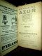 ANNUAIRE AZUR Paris France Bijouterie Joaillerie Horlogerie Orfevrerie Or Pierre Diamant Perle Généalogie 1972 - Annuaires Téléphoniques