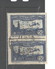 FRANCE "FRANCE Perfins:"G. R" 1930 - 1931 #C6a USED PAIR  $42.00" - Autres & Non Classés