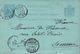 CPA ENTIER POSTAL SLUIS Vers AMIENS En 1893 Adressés à Mr DE FOSSEUX . - Postal Stationery