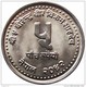 INTERNATIONAL YOUTH YEAR COMMEMORATIVE COIN NEPAL 1985 KM-1023 UNCIRCULATED UNC - Népal
