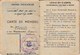 Romania, 1952, General Labor Confederation Member Card FSM CGM - Revenue Fiscal Stamp / Cinderella - Historical Documents