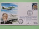 Great Britain 1984 Signed Military Special Cover From Yeovilton Around HMS Dolphin To U.K. - Plane - Greenwich Meridian - Covers & Documents