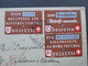 Schweiz 1942 Altstoffverwertung Nr. 405 - 407 ZD2 Bern - Strassburg. Zensur Der Wehrmacht / Mehrfachzensur. Geöffnet. - Briefe U. Dokumente