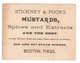 Victorian Trade Card Stickney & Poor's Mustard Spices Boston MA Children Boy Girl Sledding - Other & Unclassified