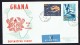 1959  Air Mail Definitives  Birds  SG 226-7  On REgistered FDC - Ghana (1957-...)