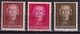 Suriname 1951 Koningin Juliana 15 - 25 - 35 Cent NVPH 286-288-291 Ongestempeld - Suriname ... - 1975