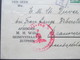 Niederlande 1941 Streifband / Zensurpost Roter Zensurstempel. OKW. Zutphen - Braunschweig. Voorwaarts - Lettres & Documents