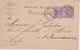 Germany-1878 Uprated 5 Pf Violet PS Postcard Cover Cancelled With Single Circle 22mm Freiburg Postmark To Switzerland - Storia Postale