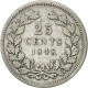 Monnaie, Pays-Bas, William II, 25 Cents, 1848, Utrecht, TB+, Argent, KM:76 - 1840-1849: Willem II