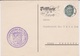 Germany-1929 Postage Paid 8 Pf Green On Official Postcard Cover Sent From Giessen To Gross-Umstadt. - Storia Postale
