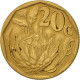 Monnaie, Afrique Du Sud, 20 Cents, 1992, Pretoria, TTB, Bronze Plated Steel - South Africa