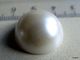 1 Cabochon Blanc Imitation Perle De Culture Environ 20x10mm En Résine - Perle