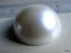 1 Cabochon Blanc Imitation Perle De Culture Environ 20x10mm En Résine - Perle