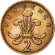 Monnaie, Grande-Bretagne, Elizabeth II, 2 New Pence, 1975, TTB, Bronze, KM:916 - 2 Pence & 2 New Pence