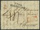 HAMBURG - THURN UND TAXISCHES O.P.A. 1832, TT.R.4. HAMBOURG, L2 Auf Forwarded-Letter Nach Rheims (Ankunftsstempel), Rote - Altri & Non Classificati