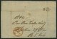 HAMBURG - GRENZÜBERGANGSSTEMPEL 1842, T 2 DEC, In Rot Auf Brief Von Stettin (K1) über Hamburg (rückseitiger K1) Nach Lon - Prephilately