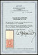 Dt. Reich 43b **, 1883, 25 Pf. Orangebraun, Oberrandstück, Postfrisch, Pracht, R!, Fotoattest Wiegand, Mi. (900.-) - Otros & Sin Clasificación
