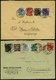 ALLGEMEINE-AUSGABEN Brief , 1948, 13 Verschiedene Briefe Mit Mischfrankaturen, Mit Zehnfach- Und Bezirksstempelfrankatur - Otros & Sin Clasificación