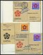 SPENDENMARKEN 1/2 **, BRIEF, 1972/3, 1 M. Spendenmarken, Postfrisch Und Auf 5 Belegen (3x Nr. 1 Und 2x Nr. 2), Pracht, M - Other & Unclassified