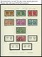 LOTS O, 1951-2008, Verschiedene, Fast Nur Zentrisch Gestempelte, Waagerechte Paare, U.a. Mit Mi.Nr. 355y Und 694-703, Pr - Used Stamps